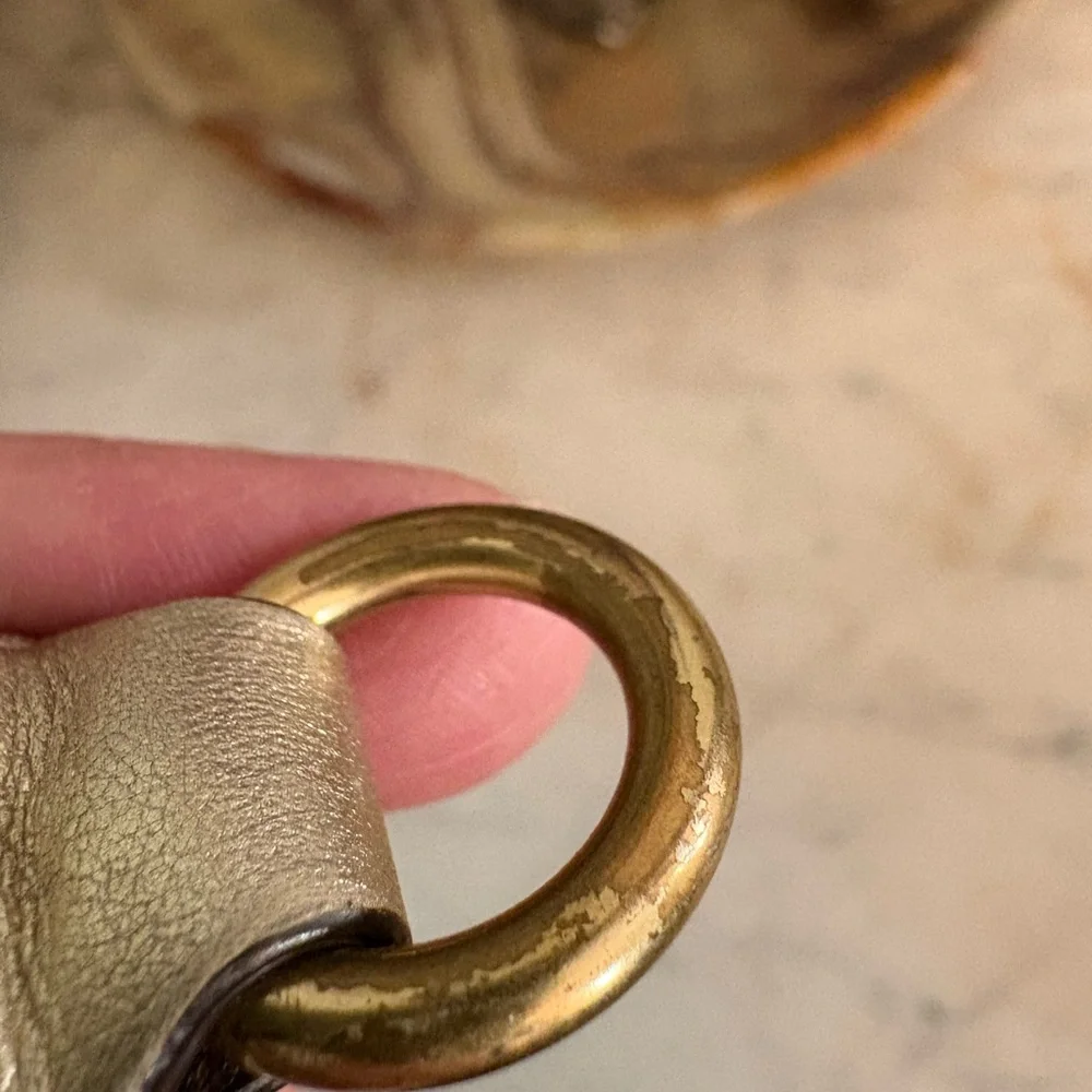 Coach Signature Metallic Wristlet - Picture 5 of 16